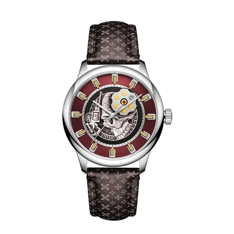 Luxury Men’s Skeleton Watch Miyota 90S5 Movement OEM Factory Custom