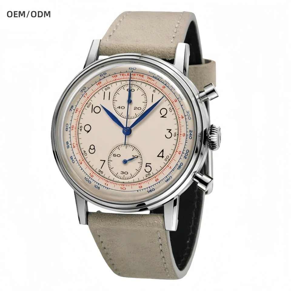 Relógios de quartzo vintage com cronógrafo Seiko VK61 personalizados