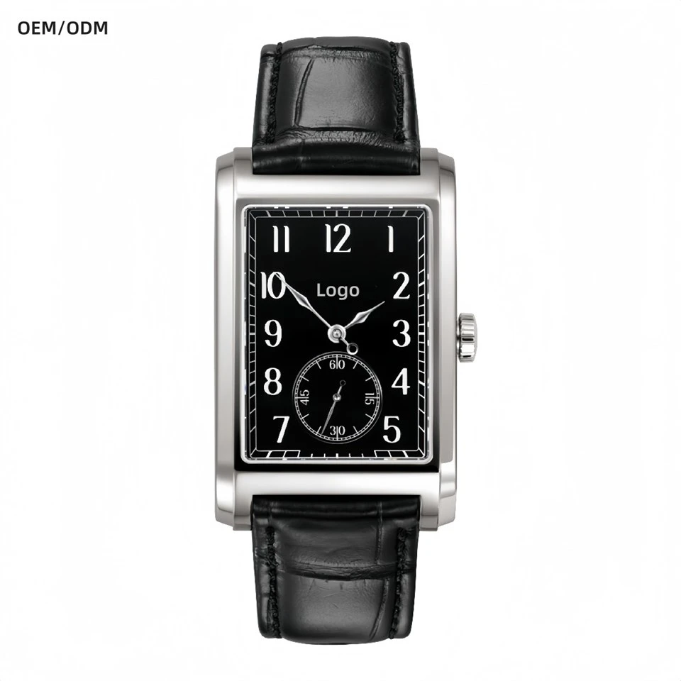 watch with leather strap