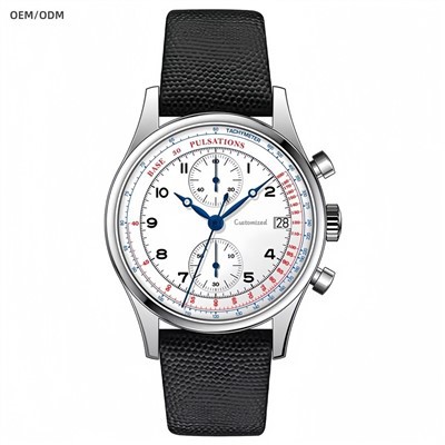 Relógio de quartzo cronógrafo analógico masculino de luxo com movimento Seiko VD51