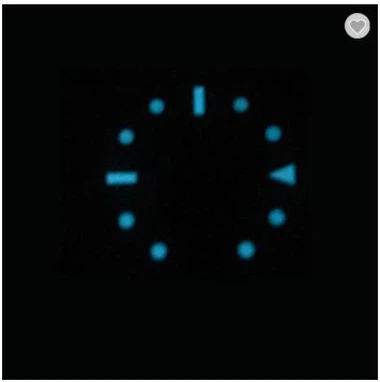 Relógio esmalte com índice preenchido super luminoso