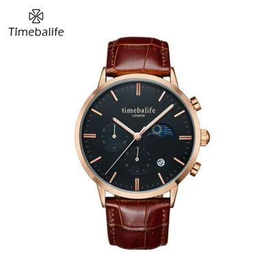 Japão Movt Chronograph Mens Watch
