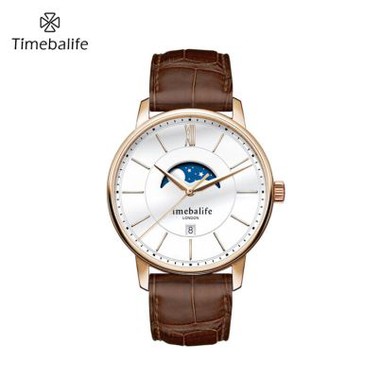 Japão Movt Men Moonphase Assista