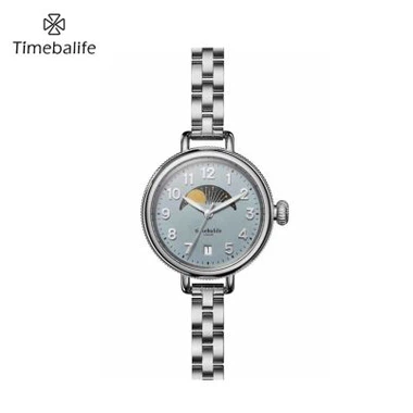 Mulheres Swiss Movt Moonphase Watch
