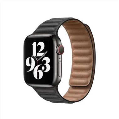 Nova alça de couro aplicável do Apple Watch 6ª Geração Apple Watch4 5ª Geração De Couro Loop Strap