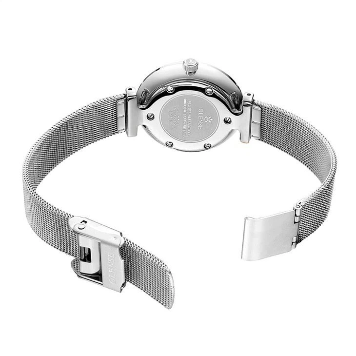 Wristwatches New Style Ladies Watch Stainless Steel Foreign Trade Fashion Watch Mesh Belt Fashion Waterproof