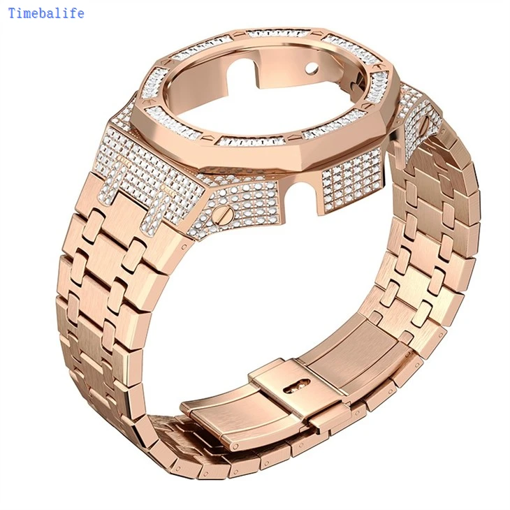 Stones Bezel Watch Case